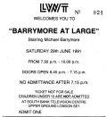 Ticket from Barrymore Pilot